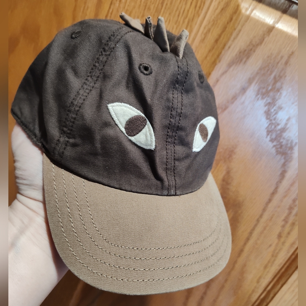 EUC Gymboree 12-24 Mo.  Brown Dinosaur Cap